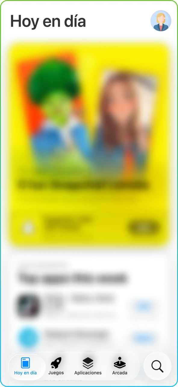 Redirección segura hacia la tienda oficial de aplicaciones de Apple para usuarios en Chile.