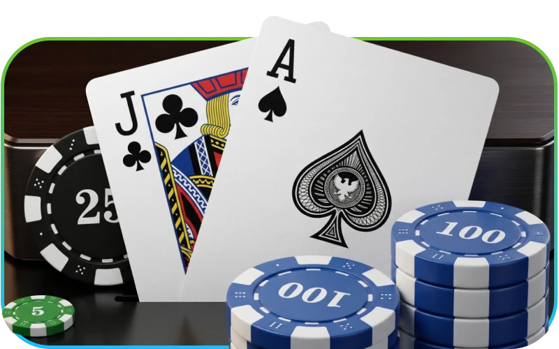 Mesas de blackjack en vivo donde los jugadores compiten contra el crupier profesional.