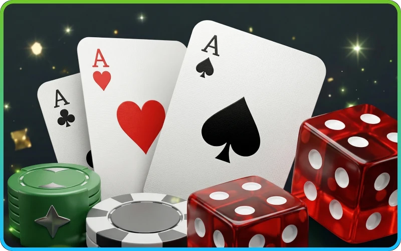 Clásicos de casino como blackjack, bacará y póker en versiones digitales.