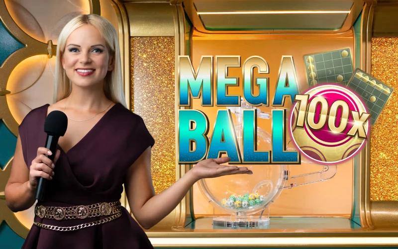 Sorteo de bolas tipo bingo con presentador en vivo y multiplicadores de premios.